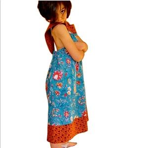 Hand Blocked Print Cotton Dress